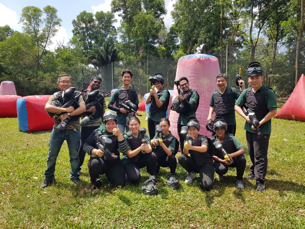 2023 Teambuilding event Paintball group picture