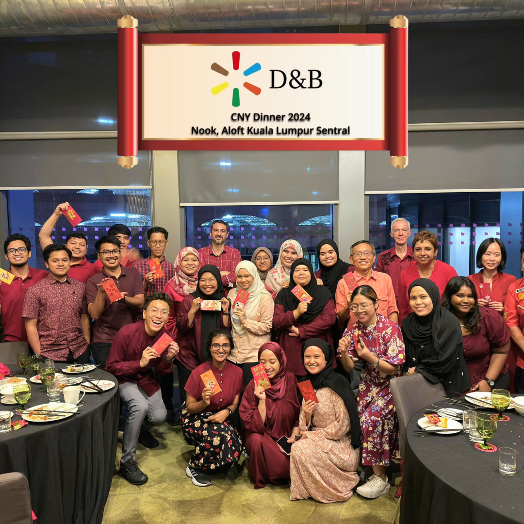 D&B CNY Dinner Group photo 2024 at Nook, Aloft Kuala Lumpur Sentral
