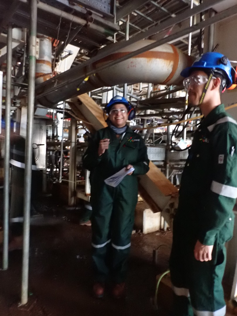 consultants performing Human Factor Engineering (HFE) Site Verification at the Petronas Melamine Plant in Gurun, Kedah.