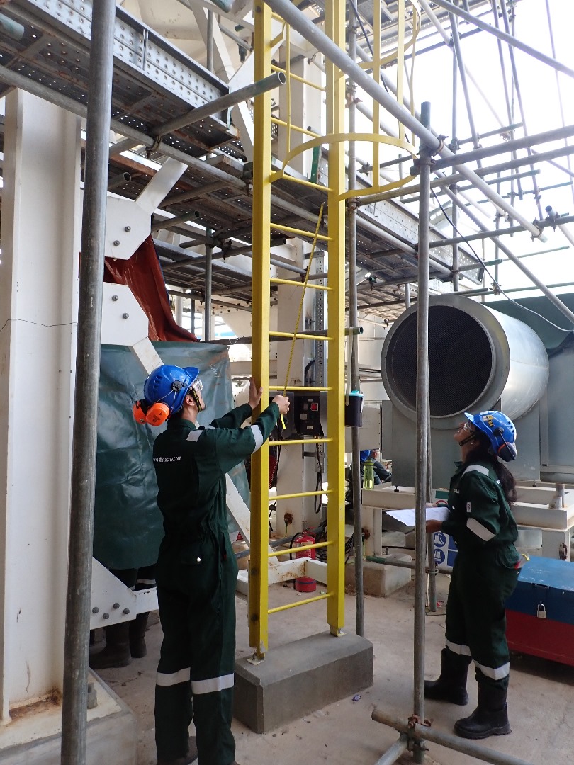 consultants performing Human Factor Engineering (HFE) Site Verification at the Petronas Melamine Plant in Gurun, Kedah.