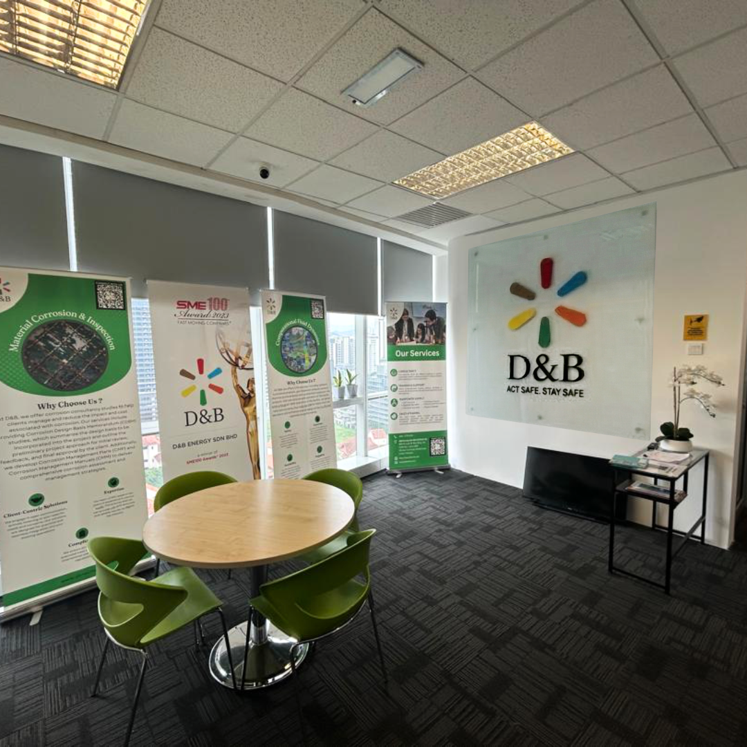 D&B Energy Sdn. Bhd. Office Relocation & Expansion. Include companies' banners and signage