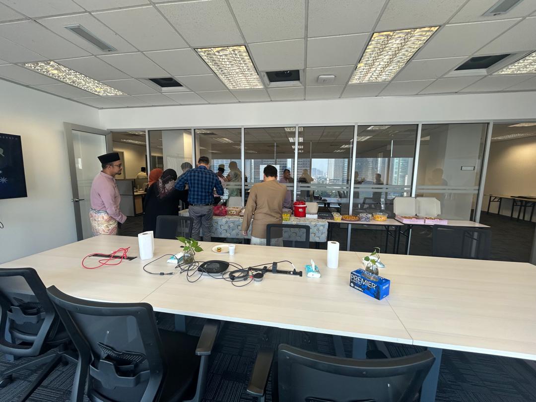 Lunch time at D&B Eid Celebration & Potluck event